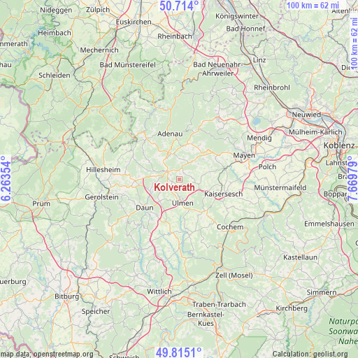 Kolverath on map