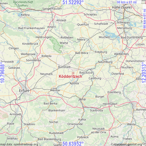 Ködderitzsch on map
