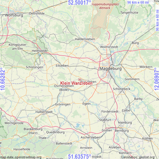 Klein Wanzleben on map