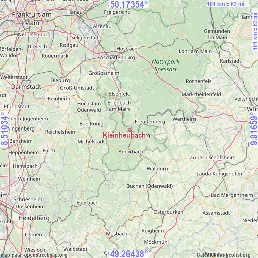 Kleinheubach on map