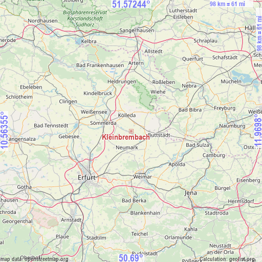 Kleinbrembach on map