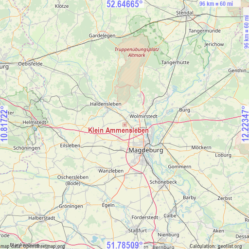 Klein Ammensleben on map
