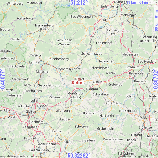 Kirtorf on map