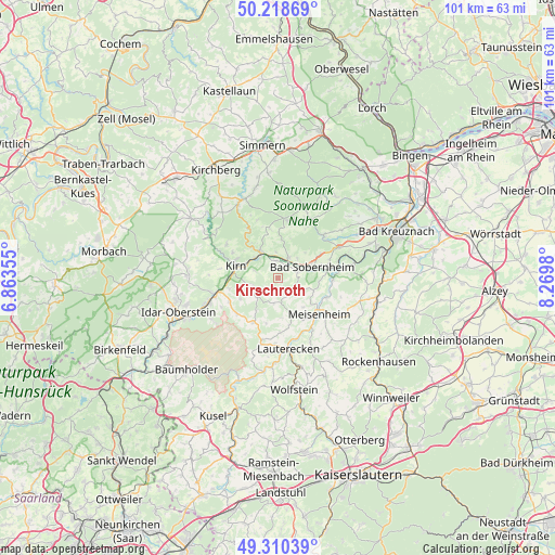 Kirschroth on map