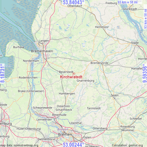 Kirchwistedt on map