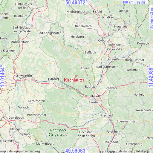 Kirchlauter on map