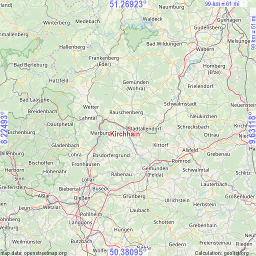 Kirchhain on map