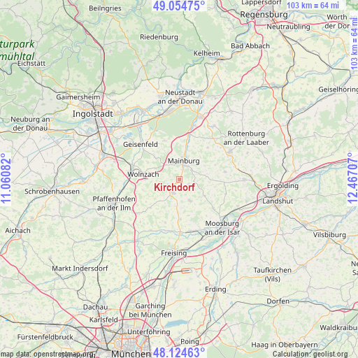 Kirchdorf on map