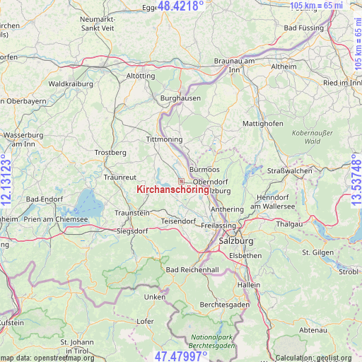 Kirchanschöring on map