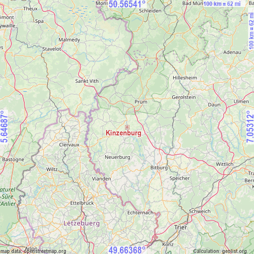 Kinzenburg on map