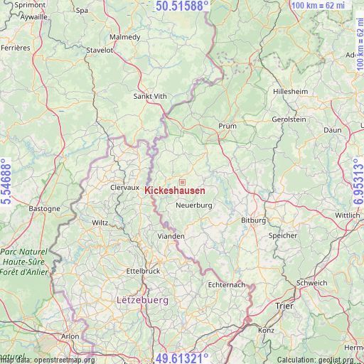 Kickeshausen on map