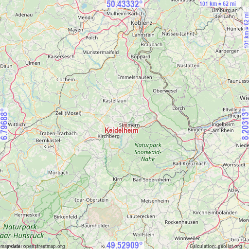Keidelheim on map