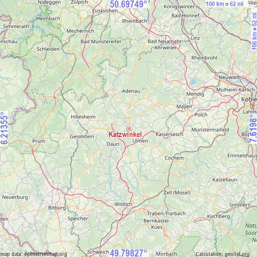 Katzwinkel on map