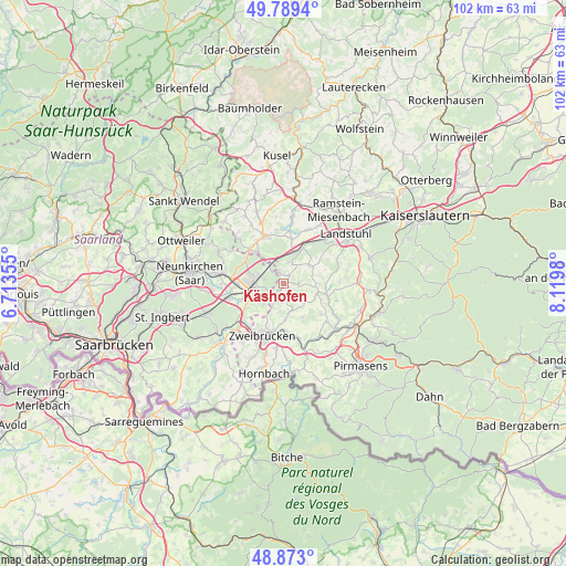 Käshofen on map