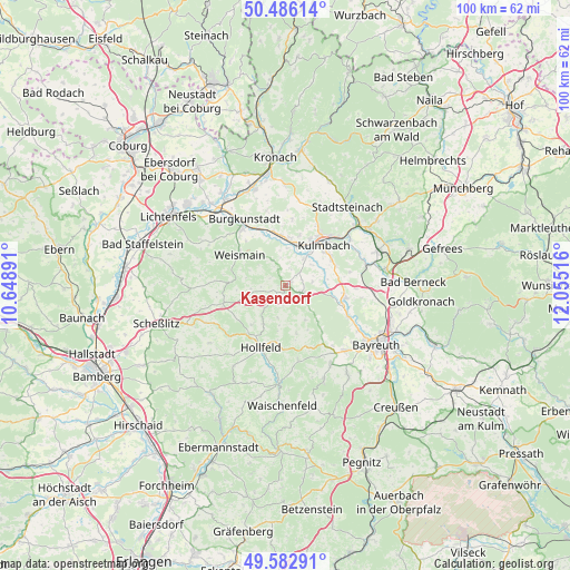 Kasendorf on map