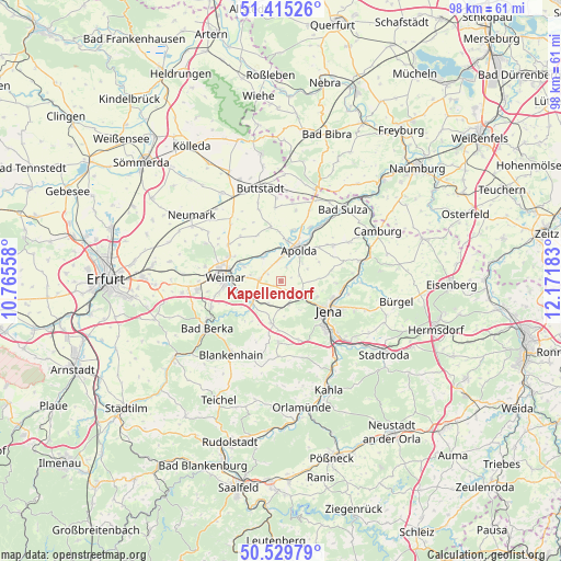 Kapellendorf on map
