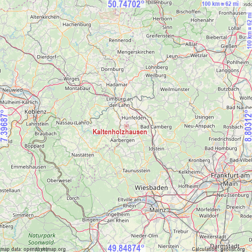 Kaltenholzhausen on map