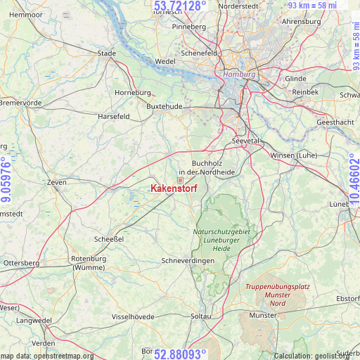 Kakenstorf on map