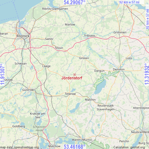 Jördenstorf on map