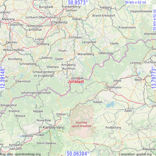 Jöhstadt on map