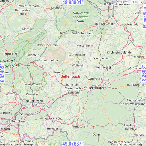 Jettenbach on map