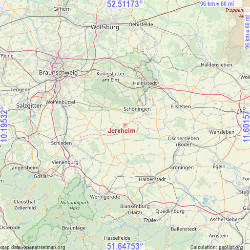Jerxheim on map