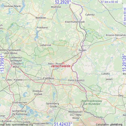 Jänschwalde on map