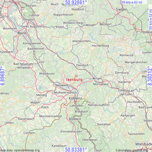 Isenburg on map