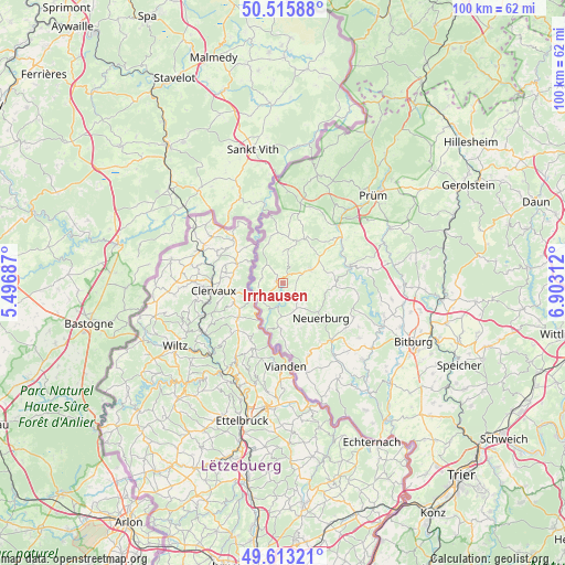 Irrhausen on map