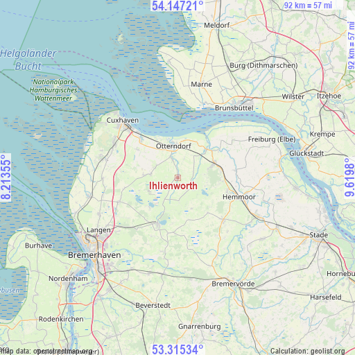Ihlienworth on map