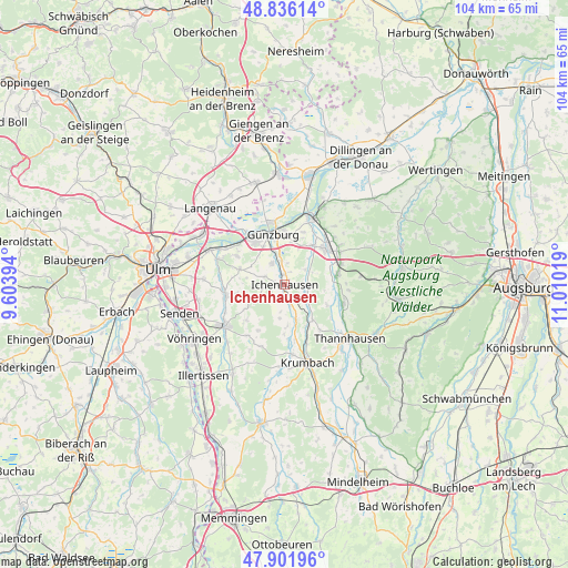Ichenhausen on map
