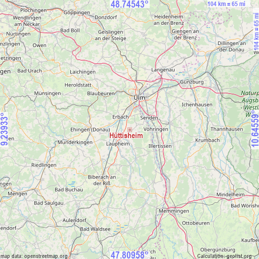 Hüttisheim on map