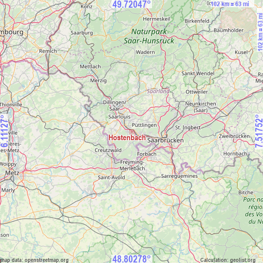 Hostenbach on map