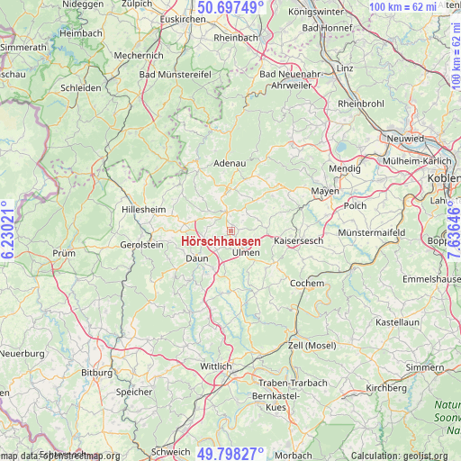 Hörschhausen on map