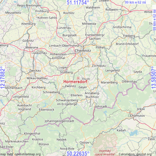 Hormersdorf on map