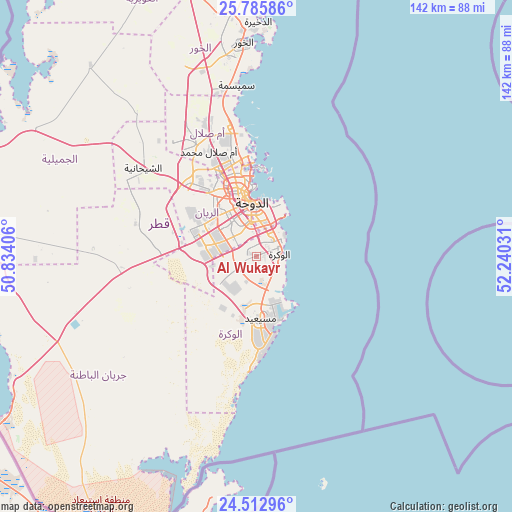 Al Wukayr on map