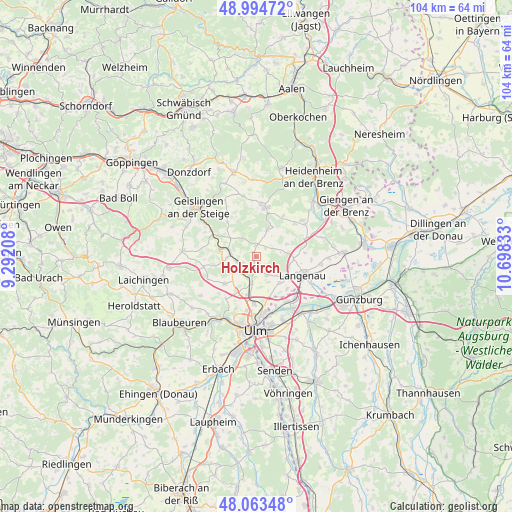 Holzkirch on map