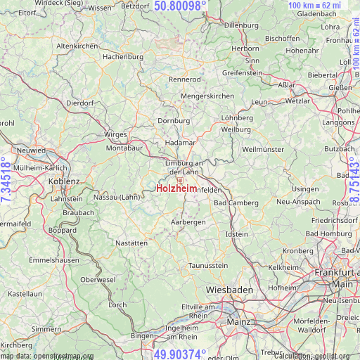 Holzheim on map