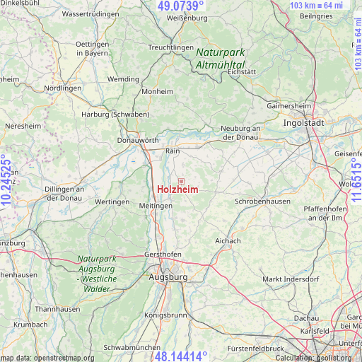 Holzheim on map