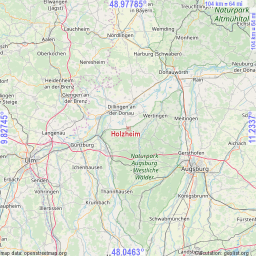 Holzheim on map