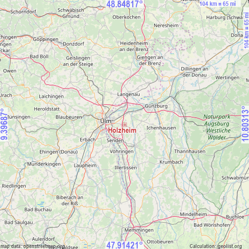 Holzheim on map