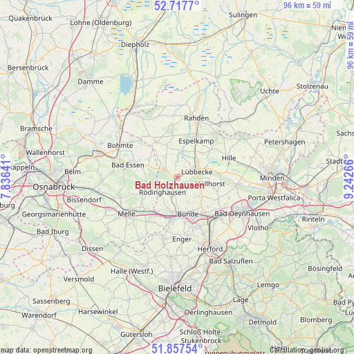 Bad Holzhausen on map