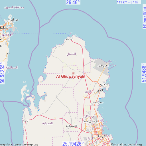 Al Ghuwayrīyah on map