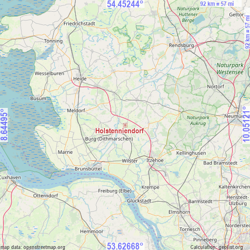 Holstenniendorf on map