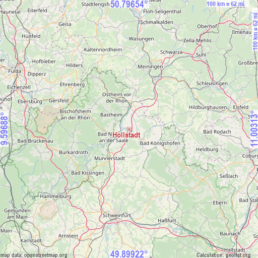Hollstadt on map