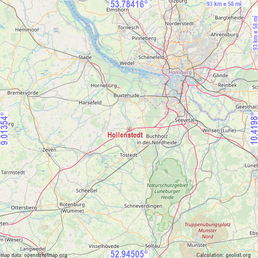 Hollenstedt on map