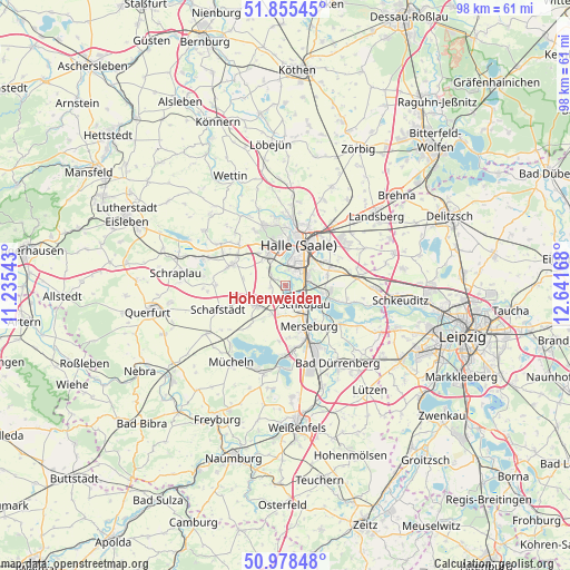 Hohenweiden on map
