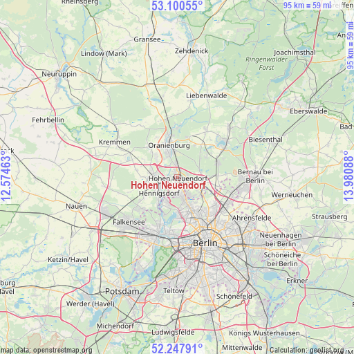 Hohen Neuendorf on map