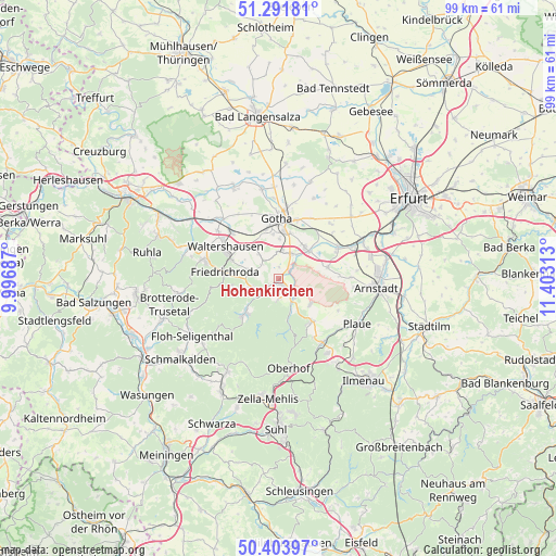 Hohenkirchen on map