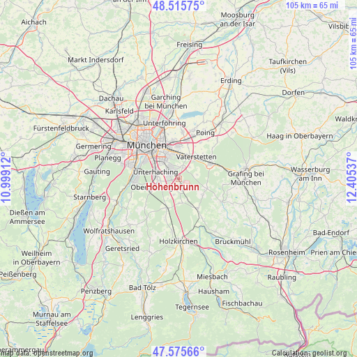 Hohenbrunn on map